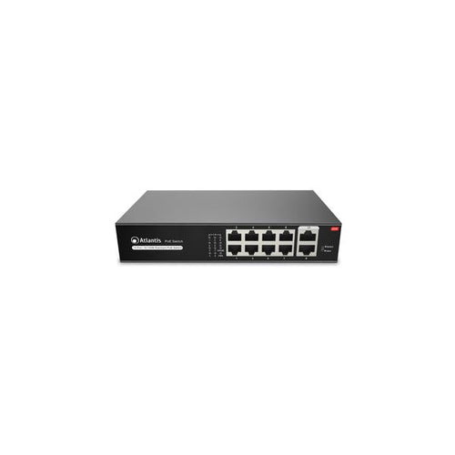 Atlantis Land NetPower F10PoE8-120W e' uno switch di rete Fast Ehternet con 8 porte LAN