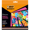 Astuccio 24 Matite Intensity Wood Premium Colori Assortiti Bic