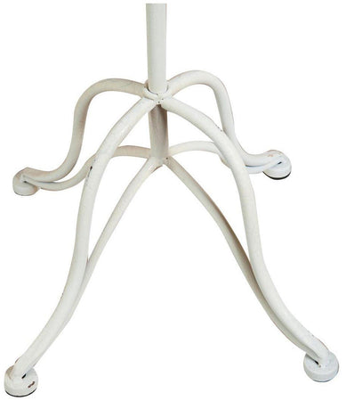 Biscottini Portasciugamani da terra "Le Bain" in ferro battuto finitura Shabby 39x24x69 cm