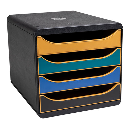 Cassettiera Big Box 4 Cassetti Neodeco Multicolore Exacompta