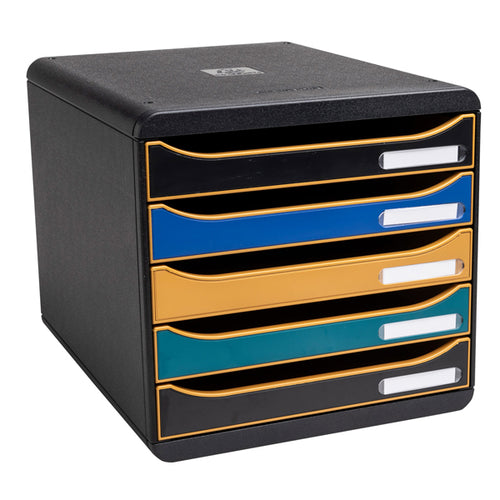 Cassettiera Big Box Plus 5 Cassetti Neodeco Multicolore Exacompta