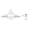 Faretto incasso bianco alluminio Gea Led GFA1120C LED 3000K 800Lm moderno led integrato