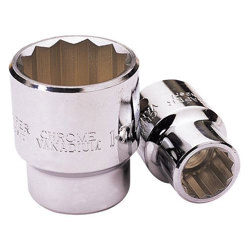 Set di chiavi a bussola a 12 punte 3/4 in acciaio cromo Draper Draper tools