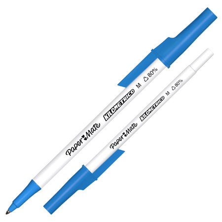 Penna Sfera C/Cappuccio Kilometrico Recycled 1.0Mm Blu Papermate