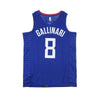 NIKE NBA Canotta Basket Uomo Nba Swingman Jersey Icon Edition No 8 Danilo Gallinari Loscli Road Rush Blue/white/university Red da uomo