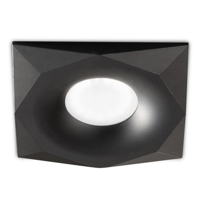 Faretto incasso nero Gea Led GFA1181 GU10 LED IP20 alluminio lampada soffitto quadrato