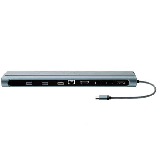 Canyon DS-90 USB 3.2 Gen 1 [3.1 Gen 1] Type-C Grigio (CANYON USB Type C Multiport Docking Station 14-in-1)