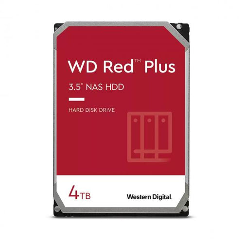 WESTERN DIGITAL WD RED PLUS HDD 4TB (WD40EFPX) - HARD DISK INTERNO - 3.5 - IDEALE PER NAS