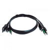 Black Box SKVMCBL-DP-06TAA cavo per tastiera, video e mouse Nero 1,8 m (Blackbox 6 ft KVM USB DisplayPort Cable with Audio -TAA Compliant [Lifetime warranty])