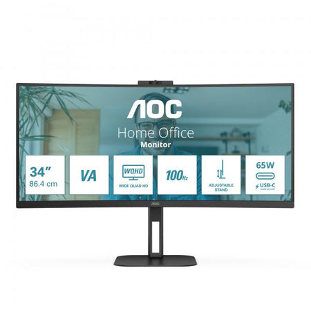 MON. 34 AOC VA WQHD HDMI/DP CURV MUL.