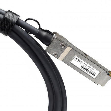 ATGBICS AA1404031-E6-C cavo InfiniBand e in fibra ottica 3 m QSFP+ DAC Nero (AA1404031-E6 Avaya Nortel compatible Direct Attach Copper Cable 40GBase-CU QSFP+ [Passive Twinax, 3m])