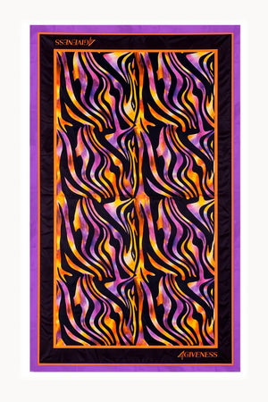 Telo mare 4giveness Hypnotic Zebra microfibra