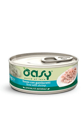 Oasy Gatti Specialità Naturale Tonno con Gamberetti Scatoletta 70gr