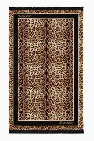 Telo mare 4giveness Leopard Resort microfibra