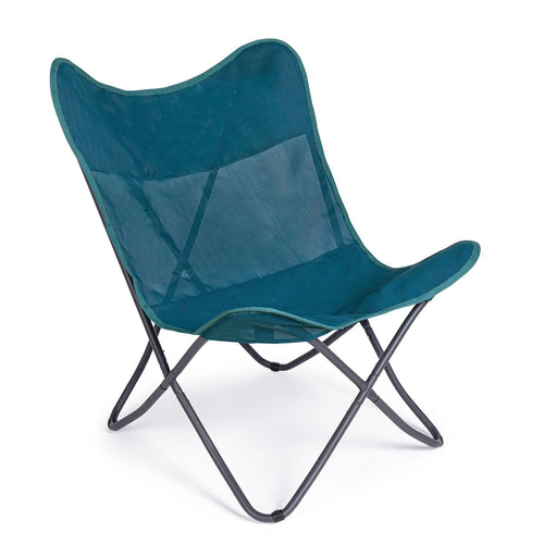 Sedia da mare Butterfly Gabicce pieghevole con struttura in acciaio seduta e schienale