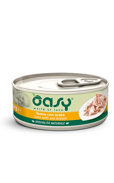 Oasy Gatti Specialità Naturale Tonno con Orata Scatoletta 70gr