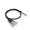 ATGBICS AA1404033-E6-C cavo InfiniBand e in fibra ottica 1 m QSFP+ 4x SFP+ DAC Nero (Avaya Nortel compatible Direct Attach Copper Breakout Cable 40GBase-CU QSFP+ to 4x10GBase-CU SFP+ [Passive Twi