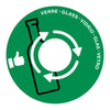 Coperchio Raccolta Vetro Verde Per Cestino 133R Cep
