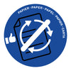 Coperchio Raccolta Carta Blu Per Cestino 133R Cep