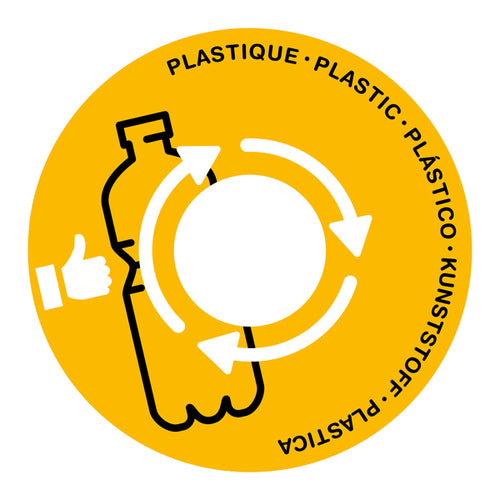 Coperchio Raccolta Plastica Giallo Per Cestino 133R Cep