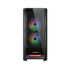 Cougar Duoface RGB è un case Midi Tower nero con illuminazione RGB. Offre supporto per ventole multiple, pannello in vetro temperato e spazio per schede grafiche fino a 33
