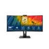 PHILIPS MONITOR CURVO 34 LED VA ULTRA WIDE 3440X1440 21:9 4MS 350 CDM, USB-C DOCK, WEBCAM, REG ALTEZ, MULTIMEDIALE
