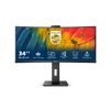 PHILIPS MONITOR CURVO 34 LED VA ULTRA WIDE 3440X1440 21:9 4MS 350 CDM, USB-C DOCK, WEBCAM, REG ALTEZ, MULTIMEDIALE