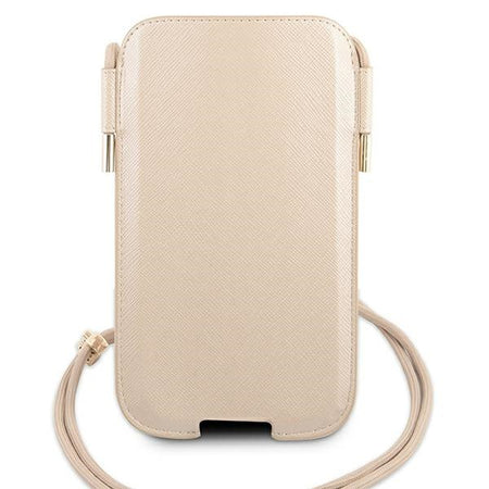 portacellulare universale guess gold con tracolla sino a 6,7