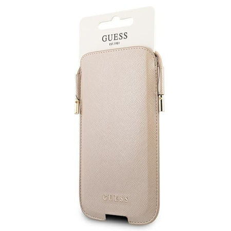 portacellulare universale guess gold con tracolla sino a 6,7