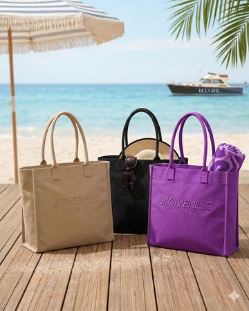 Borsa Mare 4Giveness Deconstructive in Canvas - Shopper Logo