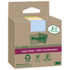 Cf. 3+1Pz Blocco 70Fg Post-ItSupersticky Green 76X76Mm 654R-Sscol3+1 Pastello