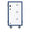 Carrello Stazione di Ricarica USB Ventilato per 30 Notebook/Tablet/Smartphone Bianco/Blu