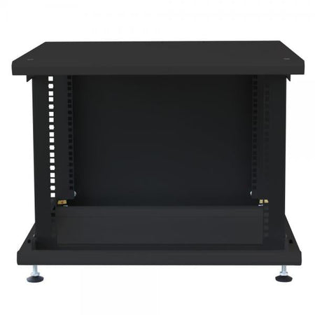 Armadio Rack 19'' ideale per Accumulatori Fotovoltaico 8U P600mm Nero