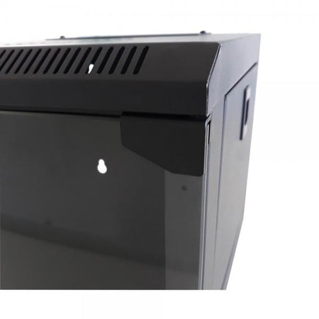 Armadio Rack 10'' a Muro 9 Unità Pannelli Asportabili Nero