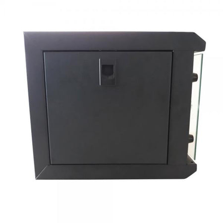 Armadio Rack 10'' a Muro 6 Unità Pannelli Asportabili Nero