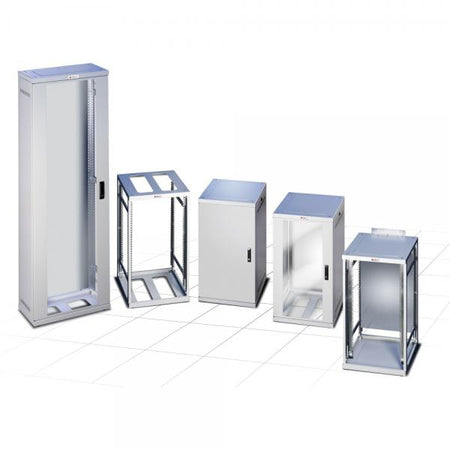 Armadio ETSI 21'' 47 unità prof. 600 Porte Grigliate Grigio