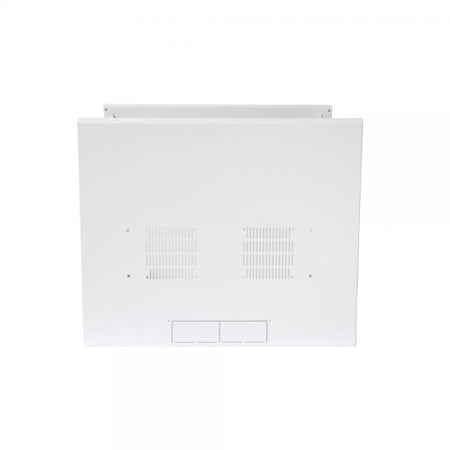Armadio Rack 19'' a muro 16U sezione unica P.600mm Porta Grigliata Bianco