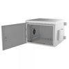 Armadio Rack 19'' a Parete 12U Grigio IP55 Porta Cieca prof. 450 mm