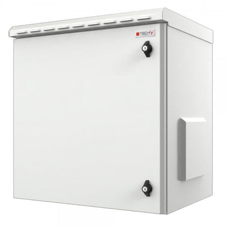 Armadio Rack 19'' a Parete 16U Grigio IP55 Porta Cieca prof. 600 mm