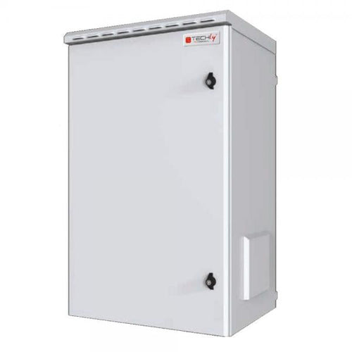 Armadio Rack 19'' a Parete 9U Grigio IP55 Porta Cieca prof. 450 mm