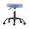 Sgabello Girevole con Ruote Altezza Regolabile Tessuto Sfoderabile Blu