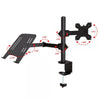 Supporto da Scrivania Braccio per Monitor 13-32'' e Mensola per Laptop