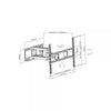 Staffa da Muro con Doppio Braccio per TV LED/LCD 37-70''