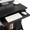 TECHLY ICA-TB 935B - SCRIVANIA COMPATTA CON RIPIANO TASTIERA ESTRAIBILE - COLORE NERO