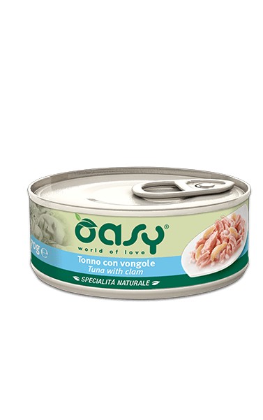 Oasy Gatti Specialità Naturale Tonno con Vongole Scatoletta 70gr