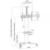 Trolley da Pavimento con Mensola per TV LCD/LED/Plasma 37-70''