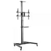 Supporto da Pavimento con Mensola TV/LED/LCD 37''-70'' Nero
