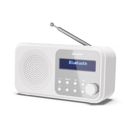 SHARP DR-P420(WH) - RADIO DIGITALE PORTATILE - DAB/DAB+ - LCD MONOCROMATICO - BLUETOOTH 5.0 - WHITE