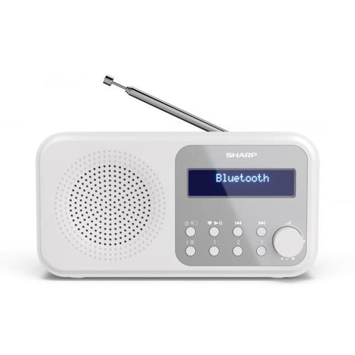 SHARP DR-P420(WH) - RADIO DIGITALE PORTATILE - DAB/DAB+ - LCD MONOCROMATICO - BLUETOOTH 5.0 - WHITE