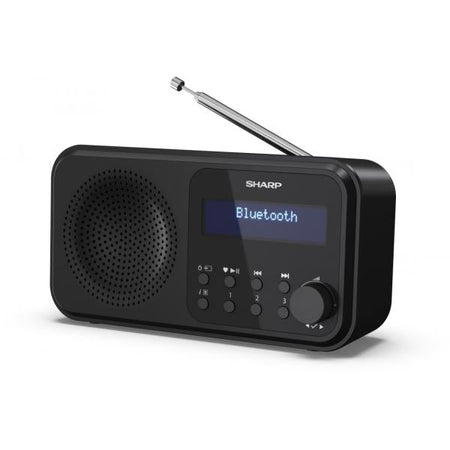 SHARP DR-P420(BK) - RADIO DIGITALE PORTATILE - DAB/DAB+ - LCD MONOCROMATICO - BLUETOOTH 5.0 - BLACK